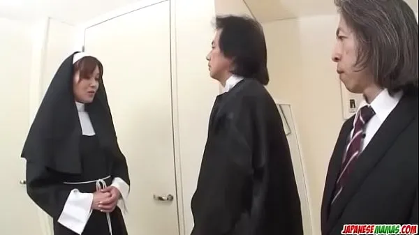 Najboljši First hardcore experience for Japan nun, Hitomi Kanou sveži videoposnetki