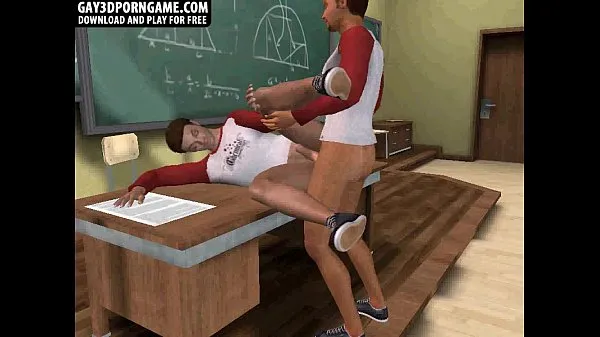 Bedste Horny 3D cartoon hunk gets fucked after class nye videoer