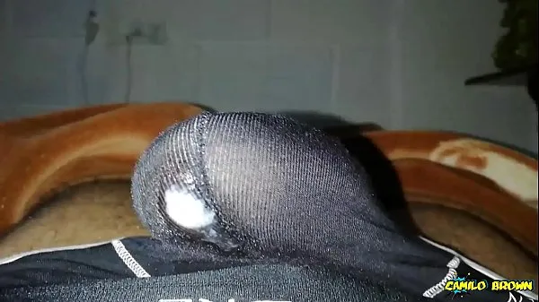 Nice cum shot inside of my black undies - Camilo Brown Video segar terbaik