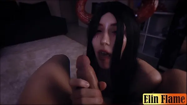 Nejlepší Elin Flame-Moje sestra posedlá démonem Succubusem mě v prdeli, až jsem na Creampie na Halloween night aktuální videa