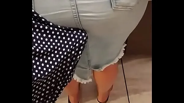 Melhores SkirtsHouse: encoxando a saia jeans clara vídeos recentes