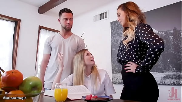 Best Stepson Seth Gamble is home from college and has affair with his sexy MILF stepmom Cherie DeVille and her bff Carolina Sweets in threesome fresh Videos