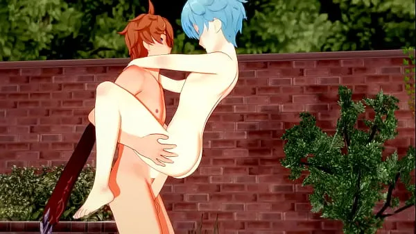 Best Genshin Impact Yaoi - Tartaglia x Chongyun HardSex - Sissy crossdress Japanese Asian Manga Anime Game Porn Gay fresh Videos