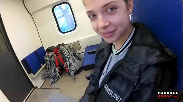 Best Real Public Blowjob in the Train | POV Oral CreamPie by MihaNika69 and MichaelFrost fresh Videos