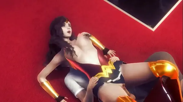 Best Wonder woman new cosplay having sex with a man animation hentai video fresh Videos