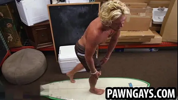 Best Surfer stud posing for some photos at the pawn shop fresh Videos